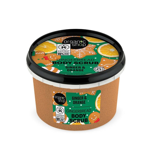 Exfoliante corporal de pan de jengibre - Naranja y jengibre - Yumibio Espana