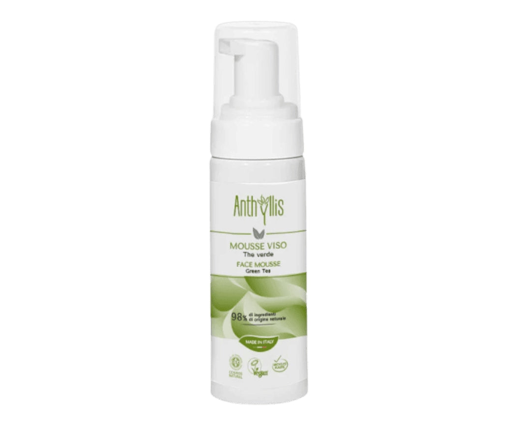 Mousse Detergente Viso al Tè Verde