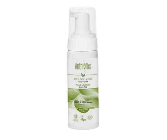 Mousse Detergente Viso al Tè Verde