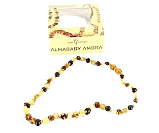 Collanina d'Ambra Almababy Multicolor per Dentizione