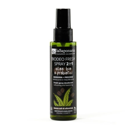 Biodeo Fresh - Deodorante Spray Naturale per Uomo Senza Sali di Alluminio