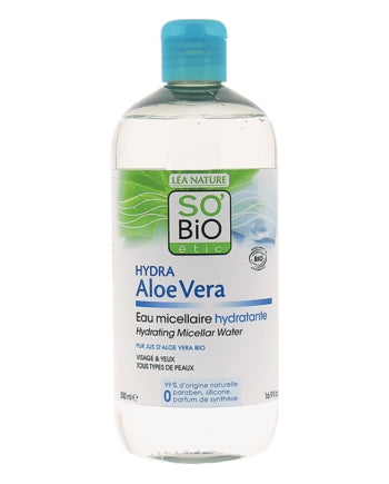 Organisches reinigendes Mizellenwasser mit Aloe Vera