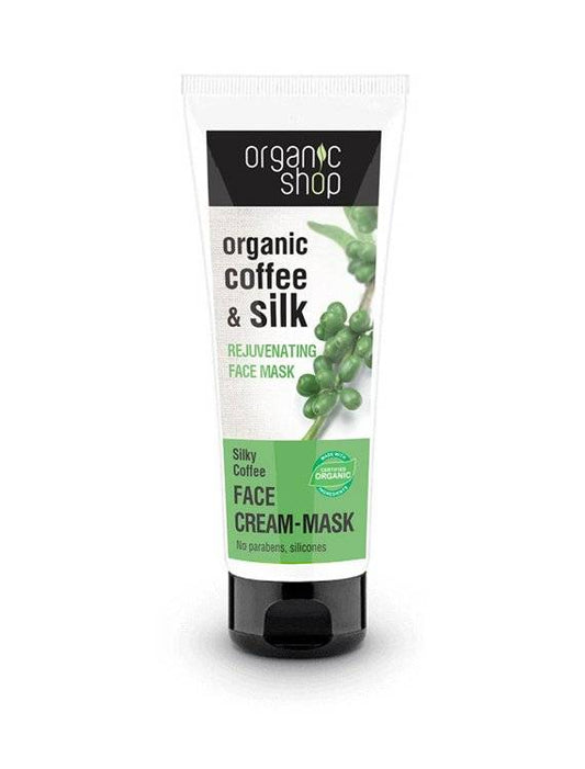 Mascarilla facial revitalizante de proteínas de café y seda - Yumibio Espana