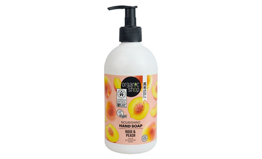 Jabón de manos natural de rosa y melocotón - Yumibio Espana