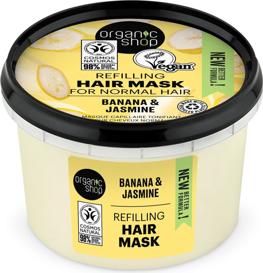 Mascarilla Capilar Hidratante con Plátano y Jazmín - Yumibio Espana