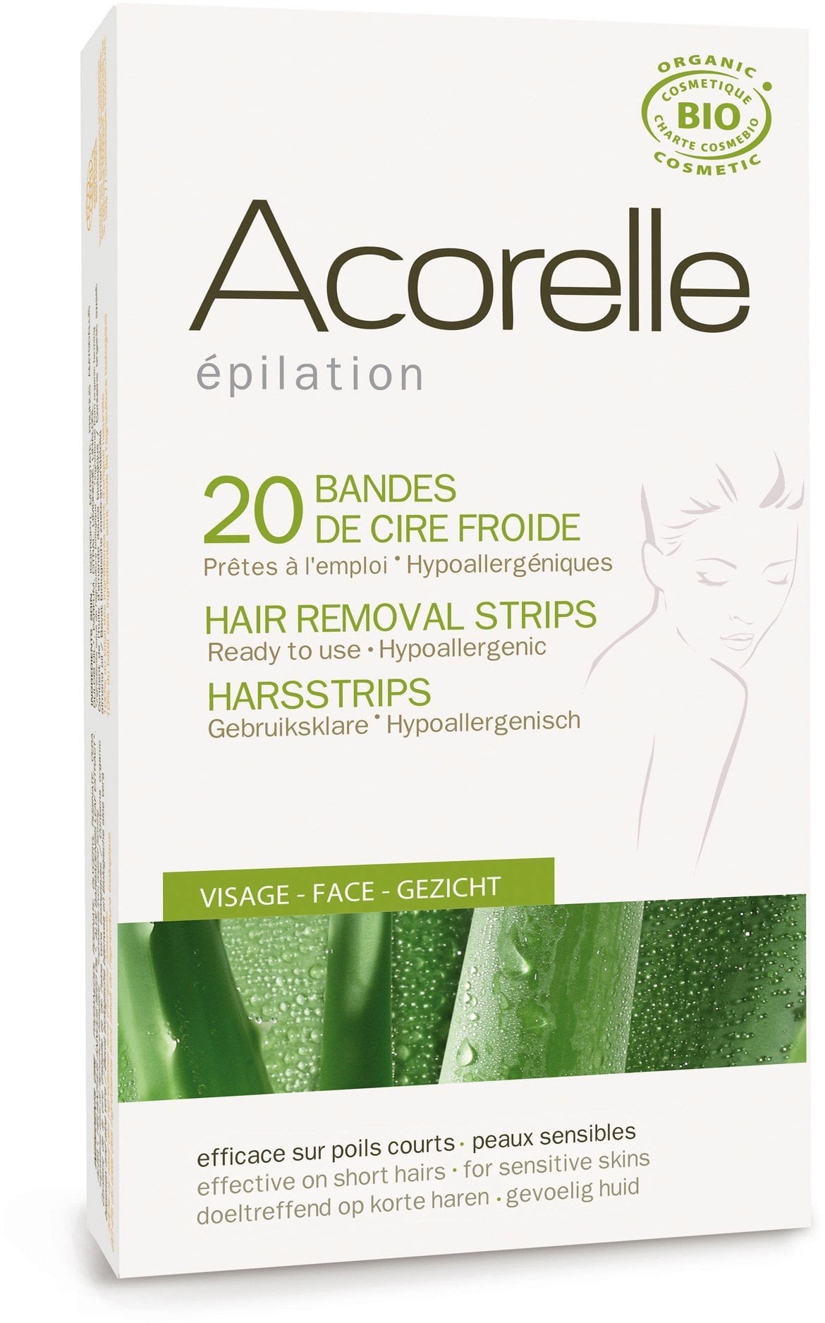 Tiras Depilatorias Faciales con Aloe Vera - Yumibio Espana