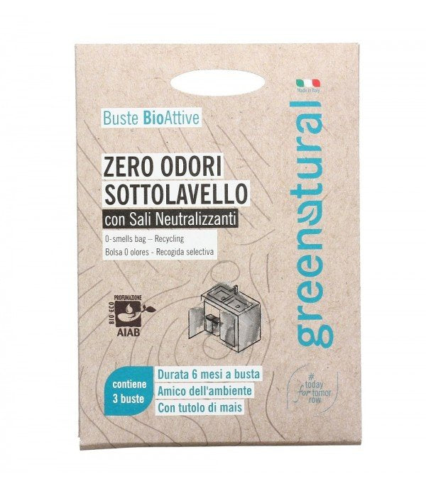 Zero Odori Sottolavello con Sali Neutralizzanti - 3 Buste - Yumibio Espana