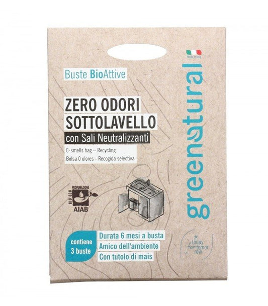 Zero Odori Sottolavello con Sali Neutralizzanti - 3 Buste - Yumibio Espana
