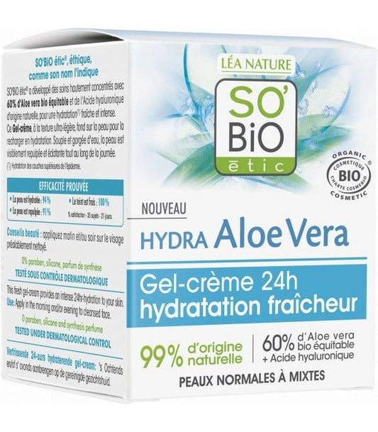 Crema-gel hidratante 24 horas - Yumibio Espana