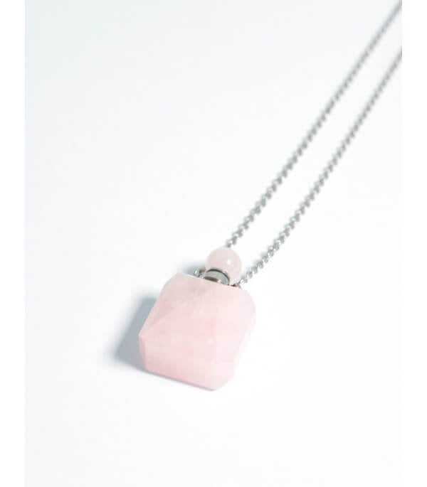 Collar de Aromaterapia - Cuarzo Rosa - Yumibio Espana