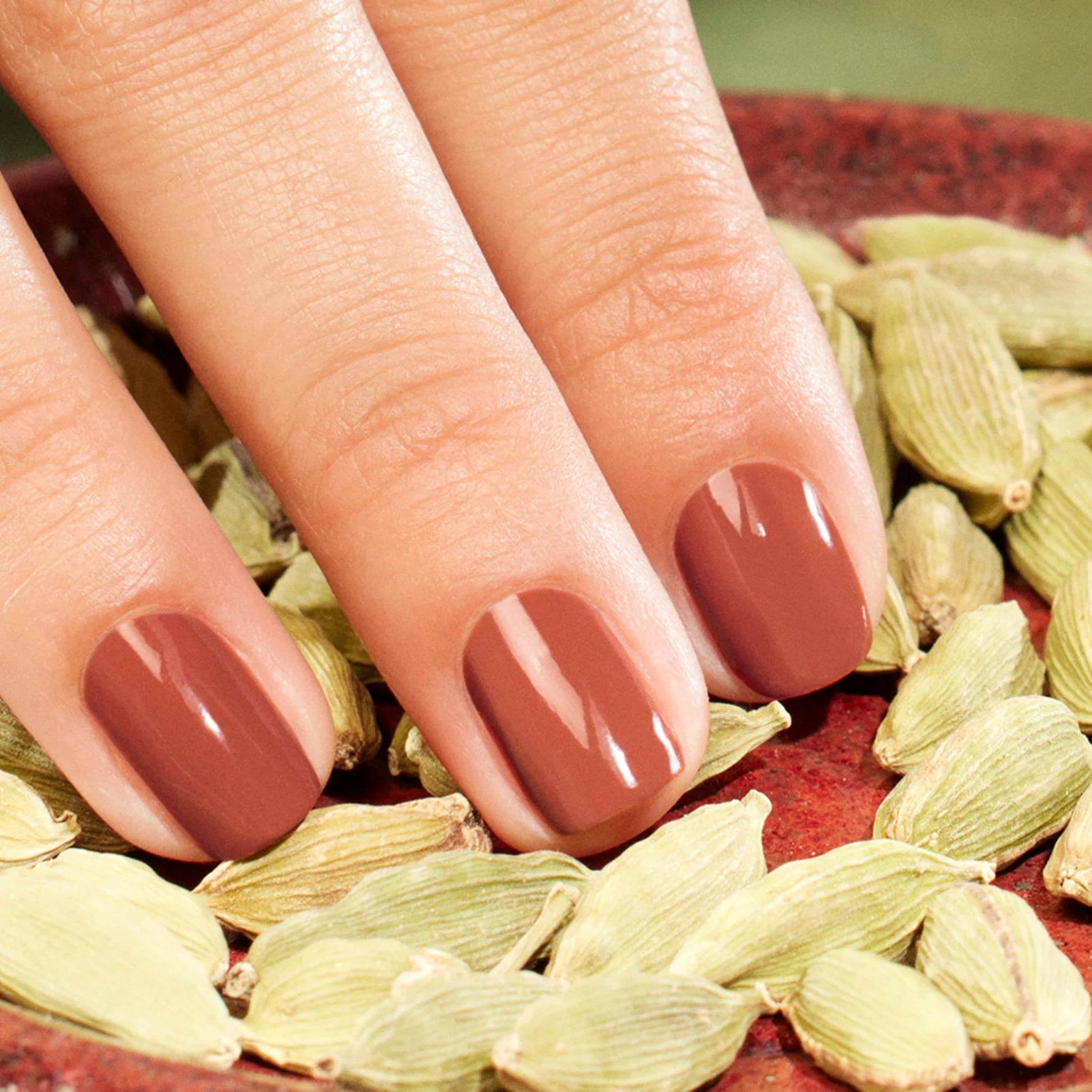 Esmalte de uñas semipermanente rojo ladrillo - Brique - Yumibio Espana