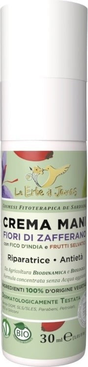 Crema de Manos Reparadora con Flores de Azafrán y Higo Chumbo - Yumibio Espana