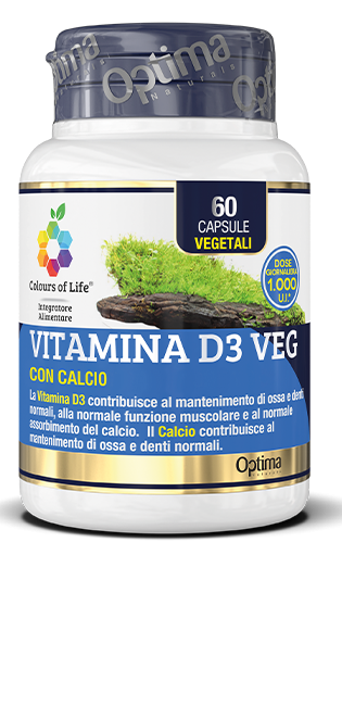Vitamina D3 Veg - Integratore per ossa e denti - Yumibio Espana