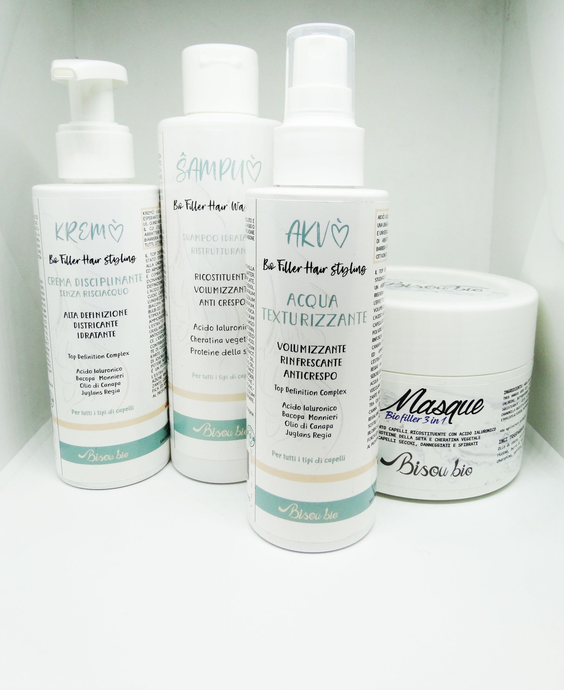 Routine Capelli all'Acido Ialuronico - Idratante e Ristrutturante - Yumibio Espana