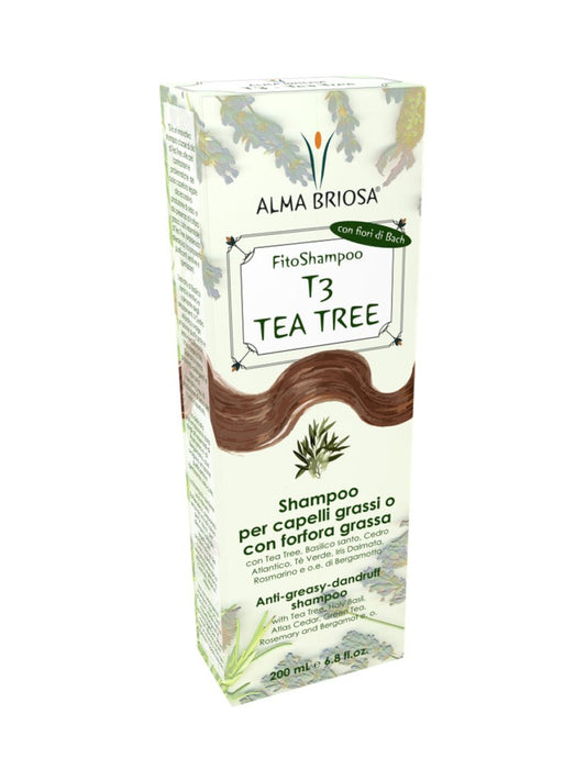 Phytoshampoo T3 Árbol de Té ecológico y vegano para la caspa grasa - Yumibio Espana