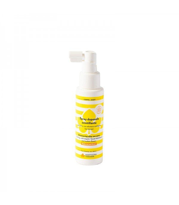 Spray brillante para después del sol con helicriso y gordolobo - Yumibio Espana