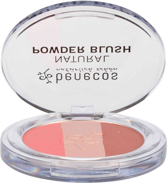 Colorete compacto orgánico melocotón, rosa claro, malva - Yumibio Espana