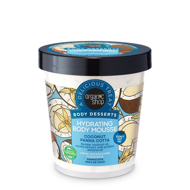 Mousse Corporal Hidratante con Panna Cotta y Coco - Yumibio Espana