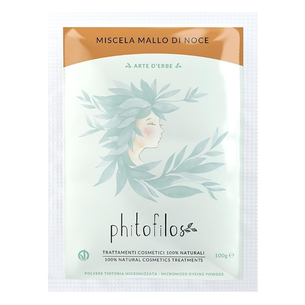 Mezcla de tinte natural para cabello - Tono castaño - Yumibio Espana