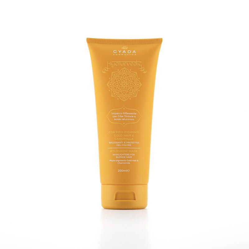 Pack Reflectante para cabellos claros y rubios - Hyalurvedic Gold Hair - Yumibio Espana