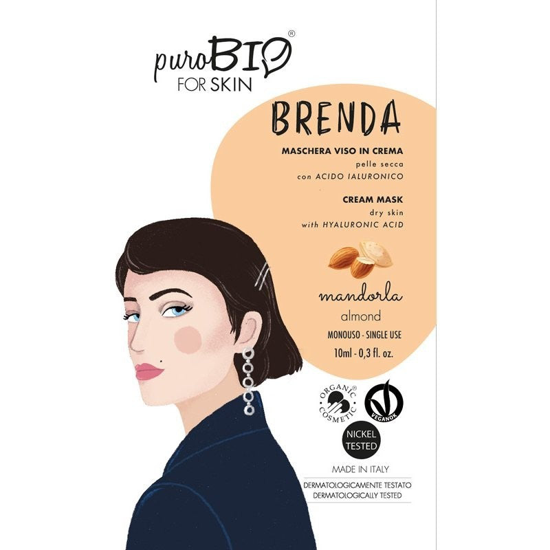 Mascarilla facial para piel seca - Almendra - Yumibio Espana