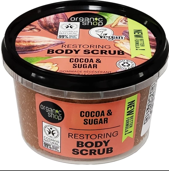 Exfoliante corporal natural de chocolate belga - Yumibio Espana