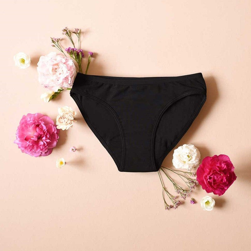 Braguitas Menstruales Negras - Talla S - Yumibio Espana